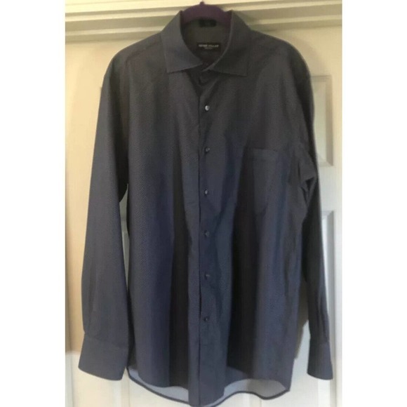Peter Millar Other - 𝅺PETER Millar Collection Mens Shirt Button-Up Blue Cotton Long Sleeve Size L